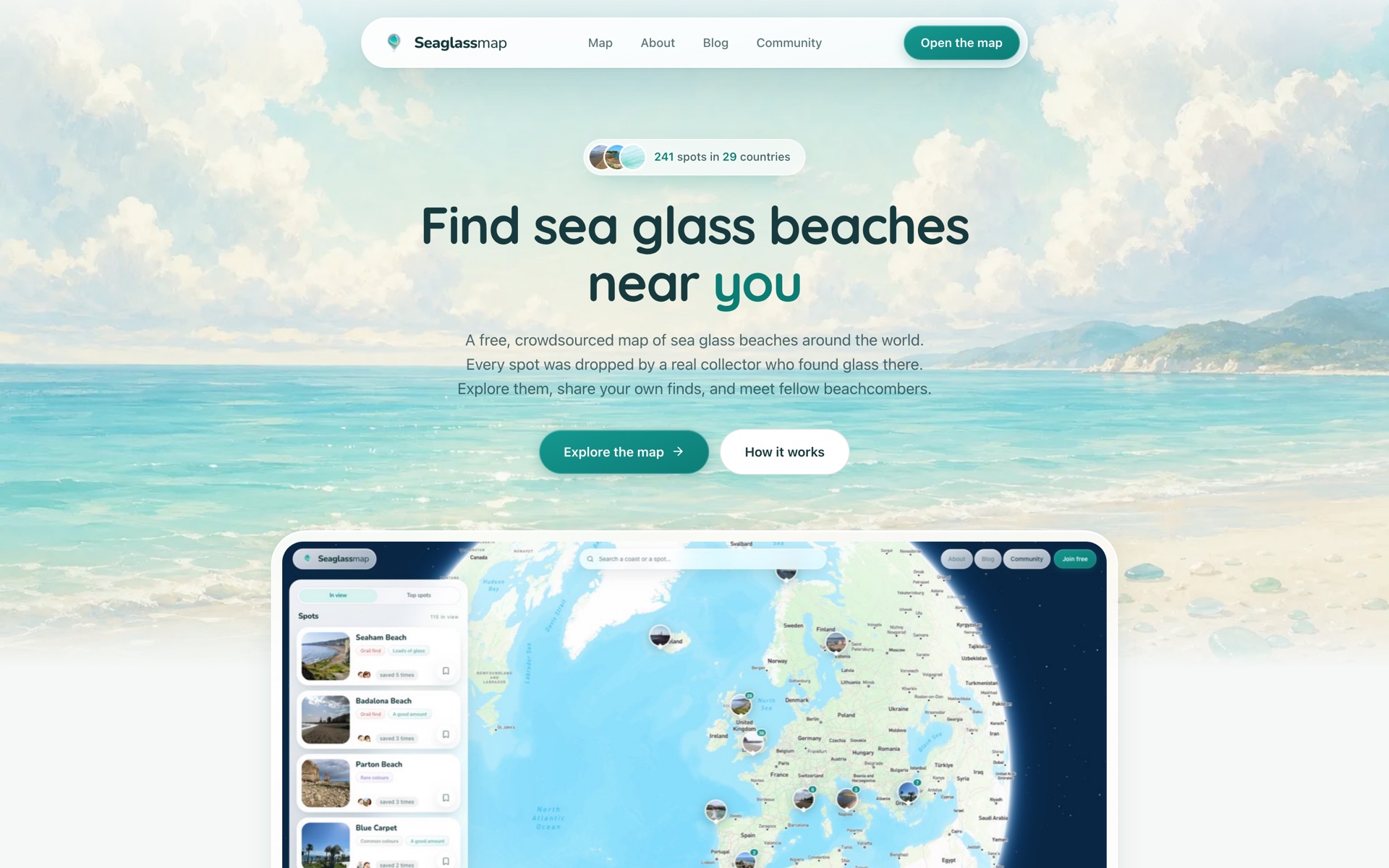 Seaglassmap